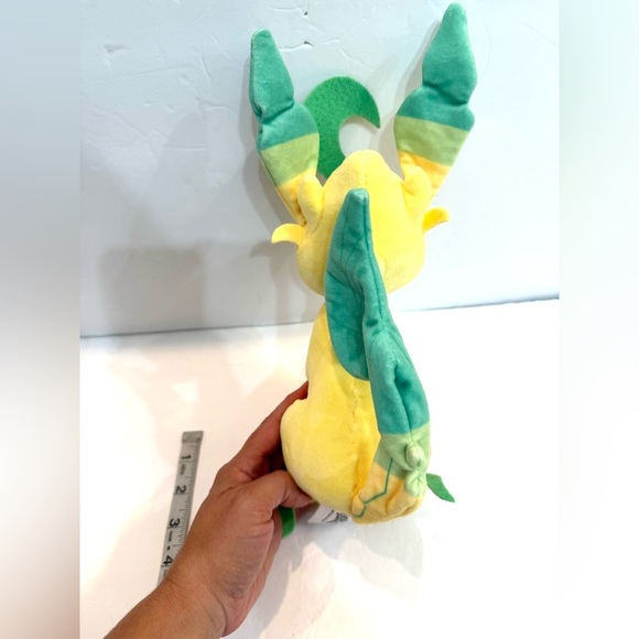 Pokemon Leafeon Plush 2021 Jazwares Nintendo 11" Stuffed Animal XY Evolution - Picture 4 of 6